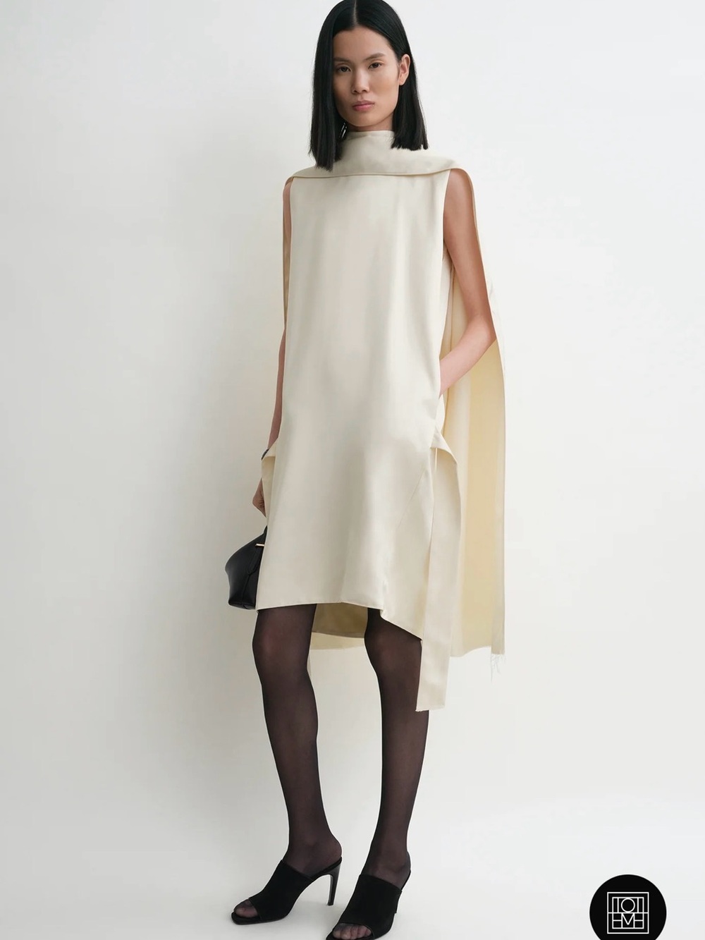 TOTEME Cocoon scarf dress ecru